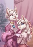 anthro blue_eyes clothed clothing duo eyebrows eyelashes female fur hair open_mouth teeth tongue white_body white_fur white_hair nelly63 disney the_aristocats duchess_(aristocats) marie_(aristocats) domestic_cat felid feline felis mammal 2020 absurd_res digital_media_(artwork) hi_res daughter_(lore) mother_(lore) mother_and_child_(lore) mother_and_daughter_(lore) parent_(lore) parent_and_child_(lore) parent_and_daughter_(lore)