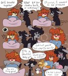 anthro belly big_belly birth bite bite_mark bite_mark_on_arm dialogue female group inbred_child inbreeding male male/female pregnant pregnant_anthro pregnant_female speech_bubble text river-zombie kelly_(river-zombie) riku_(river-zombie) canid canine lagomorph leporid mammal comic english_text hi_res incest_(lore) mother_(lore) mother_and_child_(lore) mother_and_son_(lore) parent_(lore) parent_and_child_(lore) parent_and_son_(lore) son_(lore)