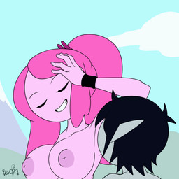 areola armpit_fetish armpit_lick armpit_play big_areola big_breasts big_nipples black_hair breasts duo eyes_closed female female/female food grey_body hair humanoid_on_humanoid humanoid_pointy_ears licking nipples not_furry nude open_mouth open_smile outside pink_body pink_hair pointy_ears puffy_nipples smile tongue tongue_out ber00 adventure_time bakushin_armpit_gif cartoon_network marceline_abadeer princess_bubblegum candy_people_(at) food_creature humanoid vampire 1:1 2026 2d_animation animated loop meme signature