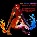 animal_genitalia anthro balls briefs bulge clothing detailed_bulge dialogue electricity fire genital_outline genitals hood hoodie lightning magic magic_user male melee_weapon open_mouth scarf sheath sheath_outline short_sword solo sword text tongue topwear underwear water weapon zipper conditional_dnp notkastar dinosaur prehistoric_species reptile scalie theropod tyrannosaurid tyrannosauroid tyrannosaurus tyrannosaurus_rex 1:1 alpha_channel english_text