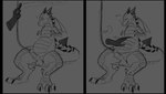 animal_genitalia animal_penis balls bladder_bulge bladder_inflation desperation feral genitals knot male pee_desperation penetration penis semi-anthro solo tail urethral urethral_penetration emiechii mythology rangarig_rex dragon mythological_creature mythological_scalie scalie 2021 monochrome