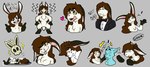 female sticker telegram hare lagomorph leporid mammal rabbit absurd_res hi_res