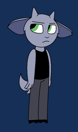 anthro black_clothing black_topwear clothing cloven_hooves green_eyes grumpy hooves horn male shirt solo tank_top topwear winterfloof august_montagne bovid caprine goat mammal alpha_channel full-length_portrait portrait male_(lore)