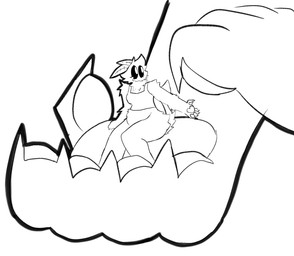 4_fingers 5_fingers ambiguous_gender anthro black_sclera duo extreme_size_difference female female_focus fingers fur holding_character looking_at_another pawpads simple_background size_difference solo_focus white_background white_eyes bigsteppies mythology charlotte_(bigsteppies) arthropod dragon furred_dragon furred_scalie insect lepidopteran moth mythological_creature mythological_scalie scalie black_and_white hi_res monochrome