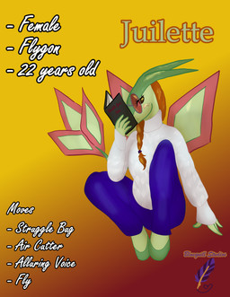anthro blush book braided_hair clothing covering covering_face eyewear female glasses hair orange_hair sitting solo sweater tail topwear wearing_glasses wings bluequill_studios nintendo pokemon juliette_morris flygon generation_3_pokemon pokemon_(species) absurd_res hi_res
