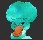 beak eyebrows eyelashes hair solo lapres anatid anseriform avian bird duck 2021 bust_portrait digital_media_(artwork) portrait