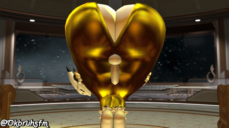 anthro areola balls big_areola big_breasts big_butt breasts butt genitals golden_clothing herm huge_butt huge_thighs hyper hyper_butt hyper_thighs intersex looking_at_viewer penis presenting presenting_hindquarters solo thick_thighs ok_bruh bandai_namco digimon digimon_(species) renamon 16:9 3d_(artwork) digital_media_(artwork) hi_res source_filmmaker_(artwork) widescreen