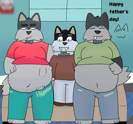 ambiguous_gender ambiguous_prey anthro blush group holidays male male_pred trio vore skelcat11 father's_day canid canine canis domestic_dog husky mammal nordic_sled_dog spitz 2026 hi_res father_(lore) father_and_child_(lore) father_and_son_(lore) nephew_(lore) parent_(lore) parent_and_child_(lore) parent_and_son_(lore) son_(lore) uncle_(lore) uncle_and_nephew_(lore)
