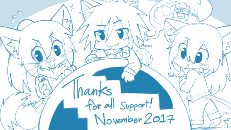 anthro blush clothing ear_tuft female looking_at_viewer male simple_background smile standing text tuft white_background sollyz haruz sollyz_(character) sundyz canid canine canis domestic_cat domestic_dog felid feline felis mammal 16:9 2017 digital_drawing_(artwork) digital_media_(artwork) english_text monochrome signature sketch sketch_page widescreen
