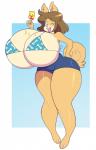 anthro big_breasts bikini bottomwear breasts cleavage clothed clothing female food hotpants huge_breasts looking_at_viewer mature_anthro mature_female one_eye_closed open_mouth popsicle shorts solo spongebob_popsicle swimwear teeth tongue tongue_out two-piece_swimsuit wide_hips wink norithecat nickelodeon popsicle_(brand) spongebob_squarepants june_(jinu) canid canine canis domestic_dog mammal shiba_inu spitz absurd_res hi_res