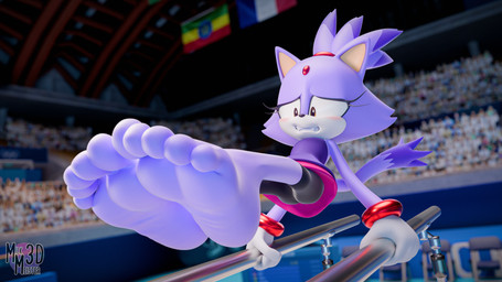 anthro barefoot clothing embarrassed feet female foot_focus gloves handwear purple_body soles solo toes white_clothing white_gloves white_handwear milkmeister3d sega sonic_the_hedgehog_(series) blaze_the_cat domestic_cat felid feline felis mammal 16:9 3d_(artwork) 4k absurd_res digital_media_(artwork) hi_res widescreen