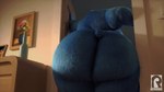 anthro big_butt blue_body blue_fur butt butt_jiggle doorway dresser female fur furniture huge_butt jiggling logo looking_away nude obese obese_anthro obese_female overweight overweight_anthro overweight_female photo shaking_butt solo tail text wide_hips reyriders charmin charmin_bear charmin_ultra_soft_mom bear mammal 16:9 3d_(artwork) 3d_animation animated artist_logo artist_name digital_media_(artwork) short_playtime widescreen