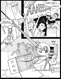 action_scene anthro bottomless bottomless_female bow_ribbon clenched_teeth clothed clothing dress female flying freckles frown group jumping male medical_instrument medical_syringe scientific_instrument silhouette syringe teeth tracking_device chris_fischer chip_'n_dale_rescue_rangers disney gadget_hackwrench arthropod chipmunk fly_(animal) ground_squirrel human insect mammal mouse murid murine rodent sciurid hi_res