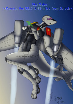 aircraft anthro awacs belly breasts female flying machine solo sun twilight vehicle yuktobania jettail ace_combat ace_combat_5 oka_nieba_(ace_combat) aeromorph living_aircraft living_machine living_vehicle vehicle_humanoid hi_res