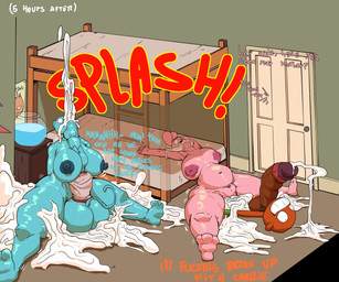 aged_up anthro areola balls bed big_balls big_breasts big_butt big_penis blue_areola blue_body blue_nipples bodily_fluids bottomless breasts bunk_bed butt clothed clothing cum cum_eruption cum_explosion cum_from_mouth cum_in_mouth cum_inside cum_on_ground cum_overflow cum_through cumshot ejaculation excessive_cum excessive_genital_fluids exclamation_point female female_penetrated furniture genital_fluids genitals group hands-free huge_balls huge_breasts huge_butt huge_penis hyper hyper_balls hyper_genitalia hyper_penis male male/female male_penetrating male_penetrating_female nipples nude onomatopoeia orange_body penetration penis pink_areola pink_body pink_nipples profanity sex shirt sound_effects text topwear vulva libi_dos cartoon_network the_amazing_world_of_gumball anais_watterson darwin_watterson gumball_watterson nicole_watterson domestic_cat felid feline felis fish lagomorph leporid mammal marine rabbit absurd_res english_text hi_res brother_(lore) brother_and_sister_(lore) daughter_(lore) incest_(lore) mother_(lore) mother_and_child_(lore) mother_and_daughter_(lore) mother_and_son_(lore) parent_(lore) parent_and_child_(lore) parent_and_daughter_(lore) parent_and_son_(lore) sibling_(lore) sister_(lore) son_(lore)