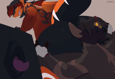 anal big_butt butt caprin duo huge_butt male male/male oral pazzle rimming sex pazzl mythology nilo_(profanedshork) amur_carp aquatic bovid caprine carp cyprinid cypriniform dragon fish goat hybrid mammal mythological_creature mythological_scalie scalie typical_carp animated