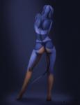 anthro butt female nude pose solo wolfpsalm brandy bluetick_coonhound canid canine canis coonhound domestic_dog hunting_dog mammal scent_hound 2018 digital_media_(artwork) hi_res pinup