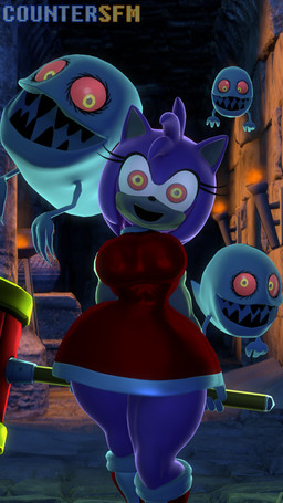 anthro big_breasts boots breasts clothing curvy_figure dress female footwear fur glowing glowing_eyes head_tilt holding_object holding_weapon holidays looking_at_viewer piko_piko_hammer pink_body pink_fur possession red_boots red_clothing red_dress red_footwear sand shoes smile smiling_at_viewer solo underground weapon countersfm halloween sega sonic_the_hedgehog_(series) amy_rose possessed_amy_rose boo_(sonic) eulipotyphlan ghost hedgehog mammal spirit 3d_(artwork) 9:16 digital_media_(artwork) hi_res source_filmmaker_(artwork)