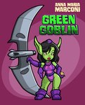 breasts clothed clothing costume female goblin_glider not_furry short_stack solo toonbat marvel anna_maria_marconi green_goblin goblin human humanoid mammal hi_res