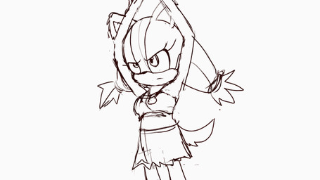anthro butt female genitals nude shooting solo tail vulva arevix sega sonic_boom sonic_the_hedgehog_(series) sticks_the_jungle_badger boom_boo_(sonic) hybrid 2d_animation animated frame_by_frame greyscale monochrome