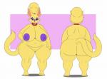 anthro areola big_areola big_breasts big_butt big_ears big_tail bindi breasts butt eyeliner eyeshadow female fur gem huge_butt jewelry makeup mature_female necklace nipples overweight overweight_anthro overweight_female pearl_(gem) pearl_necklace simple_background slightly_chubby solo tail wide_hips yellow_body yellow_fur sssonic2 scarlet_(pokebii) felid feline mammal model_sheet