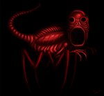 4_legs black_background claws creepy empty_eyes looking_at_viewer male multi_leg multi_limb nightmare_fuel open_mouth red_body simple_background solo tail crovirus creepypasta godzilla_(series) nes_godzilla_creepypasta toho red_(nes_godzilla_creepypasta) demon kaiju 2012 black_and_red digital_media_(artwork) monochrome signature