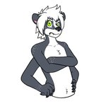 4_arms anthro crossed_arms hands_on_waist male multi_arm multi_limb multifur simple_background solo 5h4d0wn3rd juniper_skunktaur mammal mephitid skunk striped_skunk 1:1