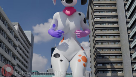 anthro big_breasts body_size_growth breast_expansion breasts city expansion feet female foot_focus fur genitals growth hip_expansion huge_breasts hyper hyper_breasts macro markings mismatched_nipples nipples nude size_transformation solo spots spotted_body spotted_fur thick_thighs toes transformation vulva white_body white_fur wide_hipped_female wide_hips fharen 101_dalmatian_street 101_dalmatians disney da_vinci_(101_dalmatians) canid canine canis dalmatian domestic_dog mammal 16:9 3d_(artwork) 3d_animation animated digital_media_(artwork) no_sound short_playtime video widescreen
