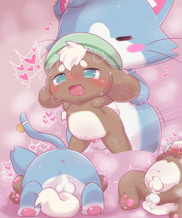 after_anal after_sex age_difference animal_genitalia animal_penis anthro anthro_on_anthro anthro_penetrated anthro_penetrating anthro_penetrating_anthro anus balls biped blue_body blue_eyes blue_fur blush blush_stickers bodily_fluids brown_body brown_fur canine_genitalia canine_penis countershading cum cum_from_ass cum_in_ass cum_inside duo eyes_closed from_front_position front_view fur fur_tuft genital_fluids genitals head_tuft heart_symbol hearts_around_body hearts_around_head interspecies larger_on_top leaking_cum male male/male male_anthro male_on_bottom male_on_top male_penetrated male_penetrating male_penetrating_male mating_press mostly_nude mostly_nude_anthro mostly_nude_male multicolored_body multicolored_fur nude nude_anthro nude_male on_bottom on_top penetration penis plantigrade rear_view sex sheath size_difference slim slim_anthro slim_male smaller_anthro smaller_male smaller_penetrated spiral spiral_pupils steam thrust_lines thrusting tuft two_tone_body two_tone_fur white_body white_countershading white_fur x_anus young young_anthro young_male young_penetrated younger_anthro younger_male younger_penetrated badwingm ajitama hoshikake-kun canid canine canis domestic_cat domestic_dog felid feline felis mammal 2022 cel_shading digital_drawing_(artwork) digital_media_(artwork) hi_res multiple_scenes shaded