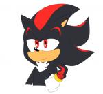 annoyed male solo chocolatechippi sega sonic_the_hedgehog_(series) shadow_the_hedgehog eulipotyphlan hedgehog mammal 2d_animation animated low_res short_playtime