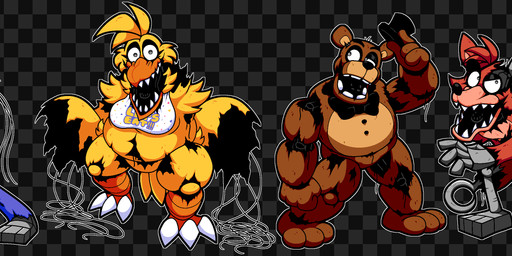 3_toes anthro arms_bent beak bib_only black_background black_bow_tie black_eyebrows black_eyelids black_nose black_top_hat blonde_hair blue_body bottomwear bow_tie breasts brown_body brown_bottomwear brown_clothing brown_shorts button_(fastener) checkered checkered_background cheek_tuft claws clothed clothed_anthro clothed_male clothing damaged dot_eyes eyebrows eyelashes facial_tuft feather_hair feathers featureless_crotch feet female female_anthro fist fluffy fluffy_tail fur grey_eyes grey_hands group hair hat headgear headwear holding_clothing holding_hat holding_headgear holding_headwear holding_object holding_top_hat hook hook_hand light long_ears looking_at_viewer machine male male_anthro missing_arm missing_both_hands multicolored_body non-mammal_breasts open_beak open_mouth orange_beak outline overweight overweight_anthro overweight_female pattern_background pseudo_hair pupils red_body red_bow_tie red_eyes red_fur red_tail sharp_teeth short_hair shorts simple_background simple_eyes standing tail teeth text text_on_bib thick_thighs toe_claws toes toothed_beak topless topless_anthro topless_male torn_bottomwear torn_clothing torn_shorts tuft two_tone_tail white_bib white_claws white_outline white_pupils wire yellow_body yellow_feathers bobberbobman five_nights_at_freddy's five_nights_at_freddy's_2 five_nights_at_frickbear's five_nights_at_frickbear's_(series) five_nights_at_frickbear's_2 five_nights_at_frickbear's_3 scottgames withered_bonnie_(fnaf) withered_bonnie_(frickbear's) withered_chica_(fnaf) withered_chica_(frickbear's) withered_foxy_(fnaf) withered_foxy_(frickbear's) withered_freddy_(fnaf) withered_freddy_(frickbear's) animatronic avian bear bird canid canine chicken fox galliform lagomorph leporid mammal phasianid rabbit robot 2024 absurd_res colored digital_drawing_(artwork) digital_media_(artwork) english_description english_text hi_res lighting official_art shaded