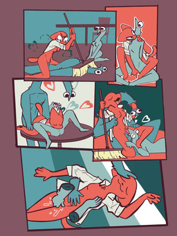 against_surface ambiguous_penetration angry angry_sex anthro anthro_penetrated anus asphyxiation athletic athletic_anthro athletic_male being_watched belly_rub blinking blue_body blue_fur blush bodily_fluids bottomless breast_play breasts broom butt choking cleaning_tool clitoral clothed clothing cowgirl_position cuckquean cunnilingus cunnilingus_while_penetrated disembodied_hand dominant dominant_female dominant_male ears_down eyes_closed female female/female female_on_top female_penetrated ffm_threesome fingering fluffy from_behind_position from_front_position fur furniture fuzzy genital_fluids genitals googly_eyes group group_sex hand_on_breast hand_on_leg hand_on_shoulder hands_behind_back head_rub headpat heart_eyes heart_symbol holding_broom holding_cleaning_tool holding_object interspecies kneeling larger_male licking long_neck looking_at_another looking_at_partner looking_pleasured lying male male/female male_penetrating male_penetrating_female mostly_nude multiple_poses neck_grab nervous nervous_sweat nipples nude obscured_penetration on_back on_bottom on_lap on_table on_top open_clothing open_mouth open_shirt open_topwear oral orange_body orange_fur pawpads penetration penile penile_penetration penis penis_in_vagina petting pinned pinned_to_ground pivoted_ears pose power_bottom questionable_consent reach_around restrained reverse_cowgirl_position role_reversal rough_sex rubbing sex sex_on_floor sex_on_table shirt shirt_only sitting size_difference small_breasts smaller_female smile spread_legs spreading standing submissive submissive_female submissive_male sweat sweatdrop table tail tail_motion tailless tailwag threesome thrusting tongue tongue_out topwear topwear_only trio vaginal vaginal_fingering vaginal_fluids vaginal_penetration voyeur vulva wide_eyed x_anus vanilla_candy unicorn_blood_(comic) marigold_(unicorn_blood) domestic_cat felid feline felis mammal squirmle 2d_animation 3:4 animated comic frame_by_frame hi_res loop multiple_scenes no_sound restricted_palette short_playtime