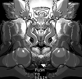 big_butt butt condom controller duo game_controller gameplay_mechanics liquid male male/male raised_tail sexual_barrier_device smile tail toy wide_hips lee082176180909 domestic_cat felid feline felis humanoid mammal hi_res monochrome