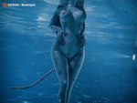 anthro breasts bubble female genitals medium_breasts nude pose pubes pussy solo swimming_pool underwater water monarquis momo_(monarquis) felid mammal pantherine snow_leopard 3d_(artwork) digital_media_(artwork) hi_res pinup