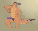 animal_genitalia anthro erection feet_in_water genital_slit genitals grey_body male navel nude partially_submerged penis purple_body purple_penis relaxing rock simple_background sitting solo water yellow_body loonertick sage_(kuruk) baryonyx crocodile crocodilian dinosaur hybrid prehistoric_species reptile scalie spinosaurid theropod 2022