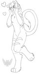 ambiguous_gender anthro biped happy heart_symbol solo wolfyakuga tass_(tassy) felid hybrid liger lion mammal pantherine hi_res