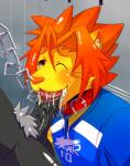 amber_eyes anothers balls black_penis blush bound chain clothing collar cum cum_drip cum_in_mouth cum_inside dripping fangs feline gay grey_hair hair humanoid_penis leash lion looking_up male mammal morenatsu one_eye_closed oral orange_hair penis pubes sharp_teeth shiny shirt soutaro sweat teeth vein veiny_penis
Rating: Explicit
Score: 4
User: Pokelova
Date: December 01, 2013