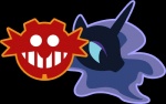 alpha_channel crossover dr._eggman duo equid equine friendship_is_magic fuzon-s hasbro horse human male mammal my_little_pony nightmare_moon_(mlp) pony sega simple_background sonic_the_hedgehog_(series) symbol transparent_background