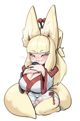 asian_clothing big_breasts big_ears blush breasts chibi cleavage clothed clothed_female clothed_humanoid clothing container cup dress female fluffy fluffy_tail fox_ears fur hair huge_breasts kneeling long_hair solo tail tan_body tan_fur tan_hair tea_cup wide_hips thevarking atsuko_ceris animal_humanoid canid canid_humanoid canine canine_humanoid fennec_humanoid fox_humanoid humanoid mammal mammal_humanoid 2026 hi_res
