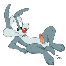 3_fingers 3_toes animal_genitalia anthro biped black_eyes erection feet fingers fur genitals glans glistening glistening_eyes glistening_nose grey_body grey_fur grey_tail humanoid_genitalia humanoid_penis hybrid_genitalia hybrid_penis logo looking_at_genitalia looking_at_own_penis looking_at_penis looking_at_self lying male male_anthro monotone_body monotone_fur mouth_closed navel nude nude_anthro nude_male on_back orange_glans orange_penis penis red_nose sheath sheathed_humanoid_penis simple_background solo spread_legs spreading tail toes white_background young young_anthro young_male darkwolf79 tiny_toon_adventures warner_brothers calamity_coyote canid canine canis coyote mammal 1:1 2026 absurd_res artist_logo digital_media_(artwork) hi_res