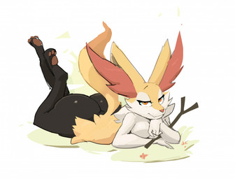 3_toes anthro bedroom_eyes black_body black_fur breasts butt cheek_tuft closed_smile cute_fangs dipstick_tail eyelashes facial_tuft fangs feet female flower fur grass inner_ear_fluff legs_up looking_at_viewer lying markings mouth_closed multicolored_body multicolored_fur narrowed_eyes on_front orange_eyes pawpads paws plant red_body red_fur red_inner_ear_fluff red_nose seductive simple_background smile solo stick tail tail_markings teeth toes tuft white_background white_body white_fur yellow_body yellow_fur ghioel nintendo pokemon braixen generation_6_pokemon pokemon_(species) 2021 colored_sketch sketch wallpaper