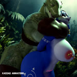 abdominal_bulge anthro asphyxiation belly big_breasts big_butt blue_body blue_fur blue_hair bouncing_breasts bouncing_butt breasts butt choking duo female forest from_behind_position fur hair headlock huge_breasts huge_butt huge_thighs jungle male male/female muscular muscular_male nipple_piercing nipples piercing plant sex thick_thighs tree kasdaq nintendo star_fox krystal_(dogzeela) krystal_(star_fox) lizard_(petruz) canid canine fox lizard mammal reptile scalie 2024 3d_(artwork) 3d_animation animated blender_(artwork) digital_media_(artwork) hi_res loop no_sound webm