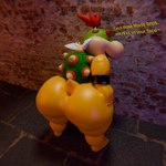 anthro big_butt butt butt_grab dialogue hand_on_butt huge_butt implied_facesitting male shota solo text young young_male kabalmystic_(artist) supersuperrare mario_bros nintendo bowser_jr. koopa scalie 1:1 2024 3d_(artwork) absurd_res digital_media_(artwork) english_text hi_res