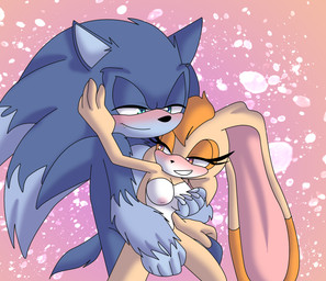 age_difference andromorph anthro breast_grab breasts duo female from_behind_position hand_on_breast hand_on_face intersex male mature_female older_female older_penetrated penetration sex younger_male angelofhapiness sega sonic_the_hedgehog_(series) sonic_unleashed sonic_the_hedgehog sonic_the_werehog vanilla_the_rabbit hi_res