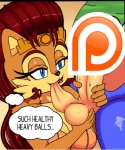 5:6 advertisement alicia_acorn anthro archie_comics breasts censored comic dialogue digital_media_(artwork) duo english_text erection eulipotyphlan female genitals hedgehog hi_res male male/female mammal patreon patreon_censored patreon_logo penis sega sonic_the_hedgehog sonic_the_hedgehog_(archie) sonic_the_hedgehog_(comics) sonic_the_hedgehog_(series) superbunnygt text thought_bubble website_logo