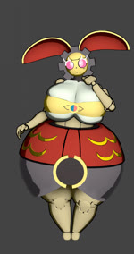 anthro big_breasts big_ears bottom_heavy breasts cleavage clothed clothing female huge_breasts huge_thighs hyper looking_at_viewer metallic_body open_mouth pink_eyes simple_background solo standing thick_thighs under_boob wide_hips professionaldipshit nintendo pokemon generation_7_pokemon humanoid legendary_pokemon magearna pokemon_(species) 3d_(artwork) 3d_animation absurd_res animated digital_media_(artwork) hi_res no_sound short_playtime turntable_(animation) webm