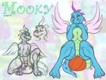 aged_up anthro basketball big_breasts breasts curvy_figure female genitals looking_at_viewer nipples non-mammal_nipples nude pussy sitting solo spread_wings tail thick_thighs wings trias dragon_tales mythology pbs mooky_(dragon_tales) dragon mythological_creature mythological_scalie scalie 4:3 black_and_white colored monochrome sketch