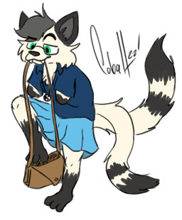 2_missing_limbs amputee clothed clothing crossdressing disability femboy male missing_all_arms solo cfoxblu jei_laule