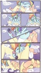 2013 4:7 69_position anthro anthrofied blue_body blue_feathers blue_fur bodily_fluids bottomless breasts clothed clothing comic cunnilingus cutie_mark dahliabee dialogue dildo duo english_text equid equine feathered_wings feathers female female/female fluttershy_(mlp) friendship_is_magic fur genitals green_eyes hair hasbro hi_res lying mammal multicolored_hair my_little_pony mythological_creature mythological_equine mythology on_back oral pegasus penetration pink_hair pussy rainbow_dash_(mlp) rainbow_hair saliva saliva_string sex sex_toy spread_legs spreading text toying_partner vaginal vaginal_penetration wings yellow_body yellow_feathers yellow_fur