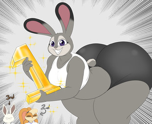 anthro big_breasts big_butt bottomwear breasts butt clothing female first_place fur grey_body grey_fur group happy huge_butt huge_hips huge_thighs looking_at_viewer orange_body orange_fur poll shirt shorts simple_background smile smiling_at_viewer tank_top thick_thighs topwear trio white_body white_fur wide_hips winner masterj291 beastars disney looney_tunes space_jam warner_brothers zootopia haru_(beastars) judy_hopps lola_bunny domestic_rabbit dwarf_rabbit european_rabbit lagomorph leporid mammal netherland_dwarf_rabbit oryctolagus rabbit 2025 digital_media_(artwork) hi_res